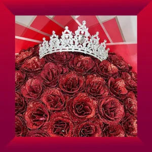 Buchet de trandafiri cu sclipici Royal Red 51