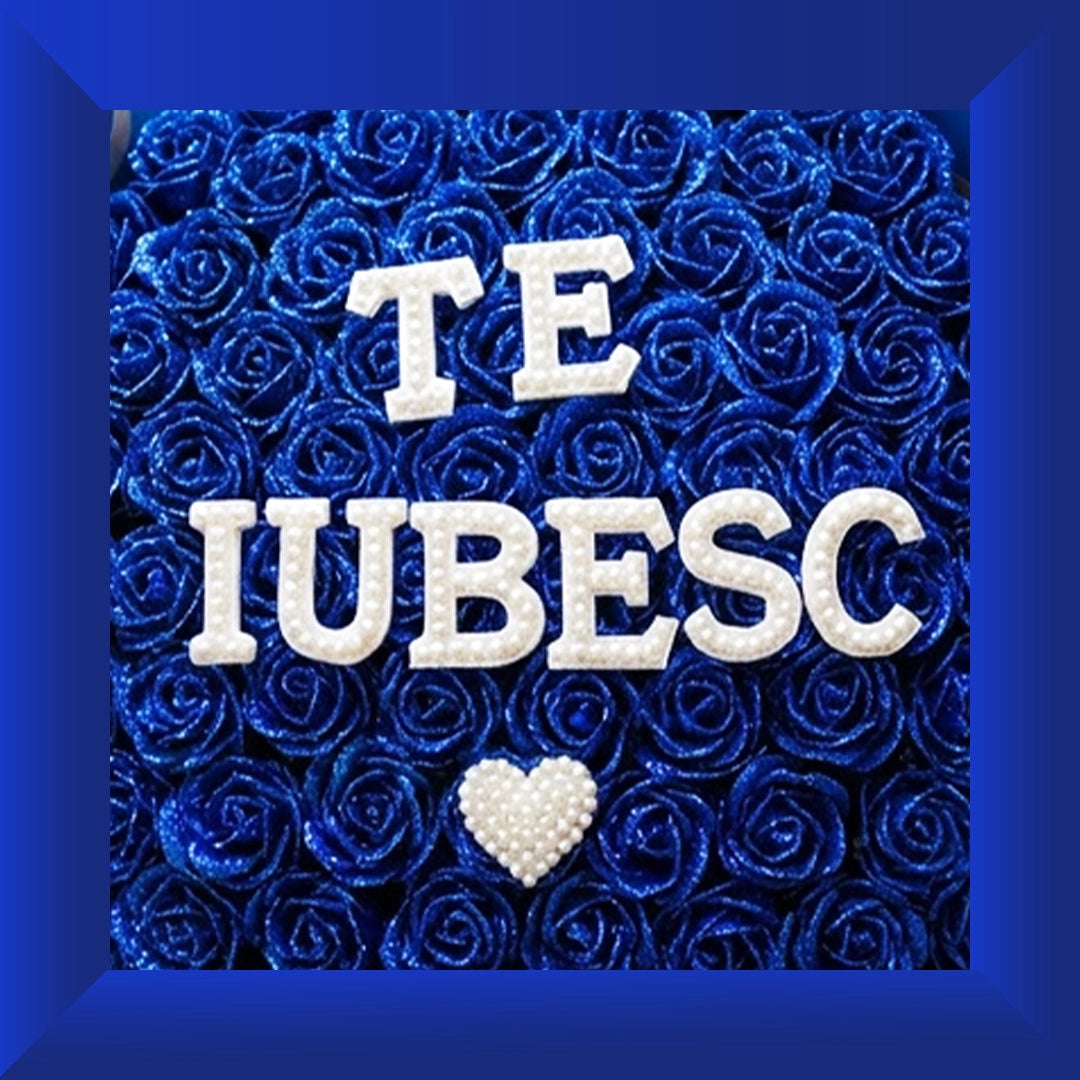 Buchet de trandafiri albaștri de lux Azure Devotion