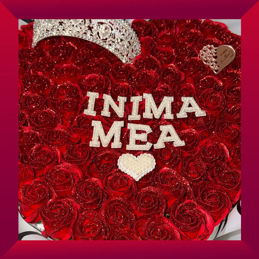 Regina Inimii Mele – Buchet de Trandafiri cu Săpun Sclipici 101