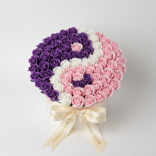 Buchet Yin & Yang Dulce Maria – Mini | trandafiri de săpun