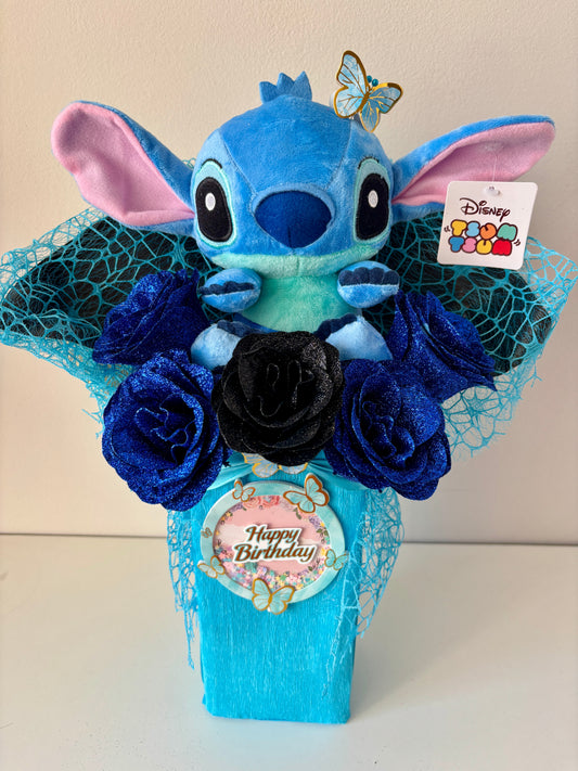 🩵 Stitch Fairy Bouquet – Blue Edition