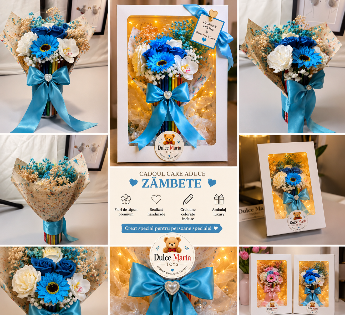 Buchet Pastel din Creioane – Dulce Maria Toys