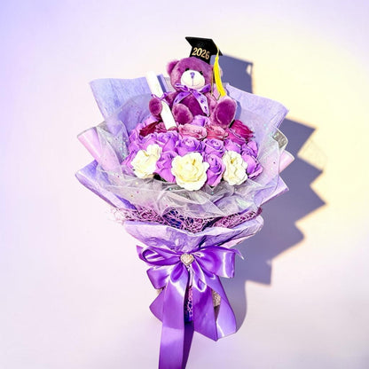Buchet Absolvire Premium cu Ursuleț 🎓