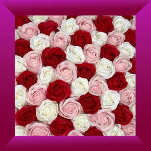 Blush Romance – Buchet de trandafiri 101 cu săpun