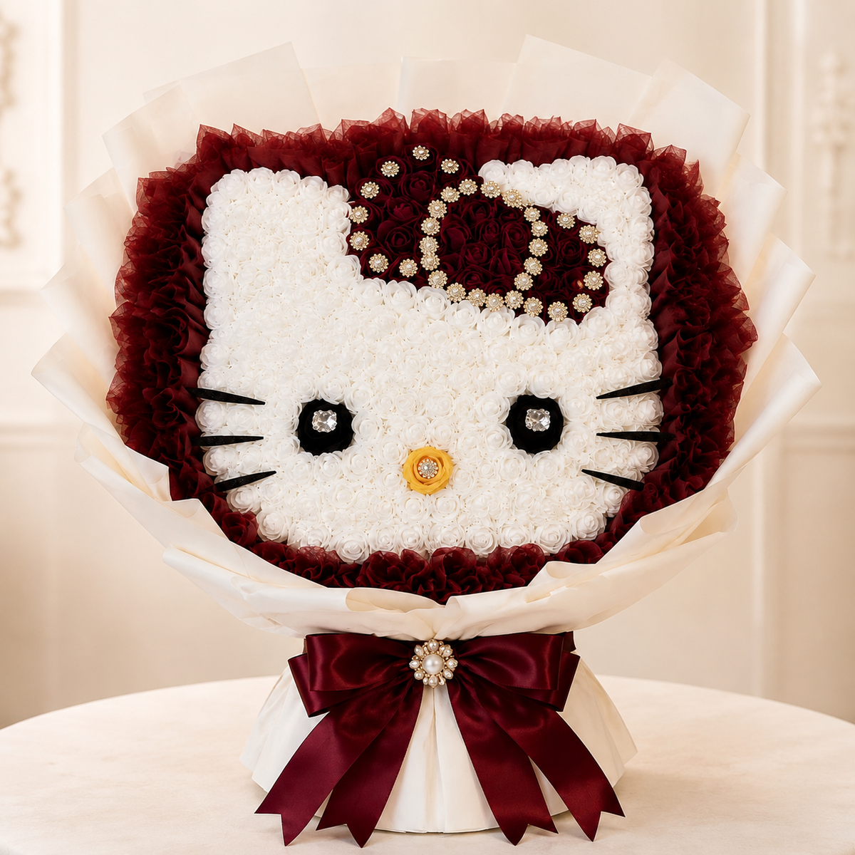 Buchet Hello Kitty – trandafiri de săpun