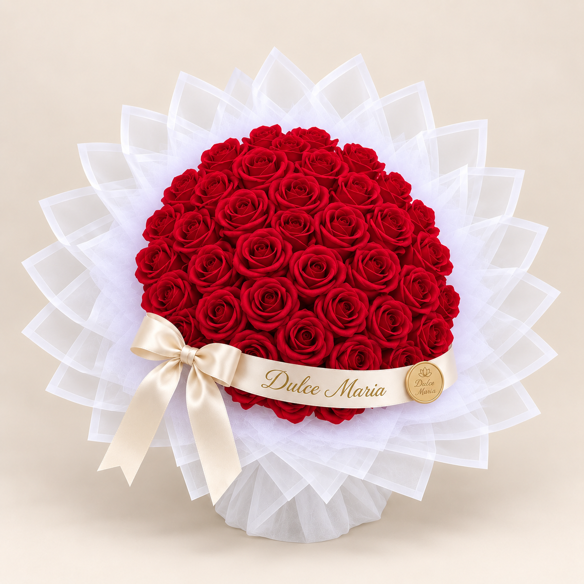 Buchet Rotund Red Elegance