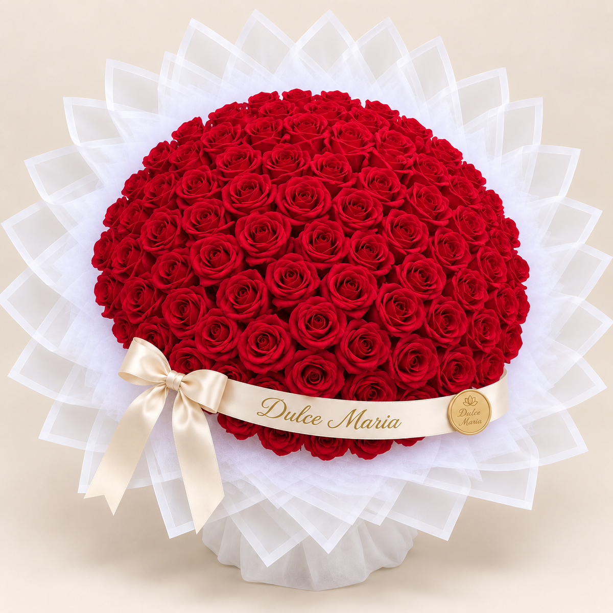 Buchet Rotund Red Elegance