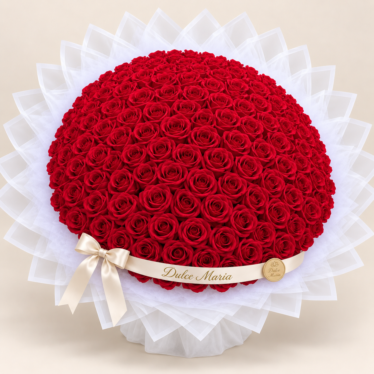 Buchet Rotund Red Elegance