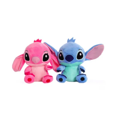 Set stitch & angel plush 20cm