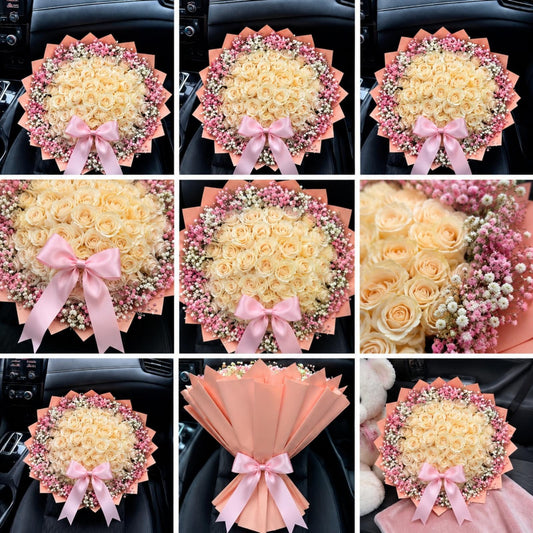 Buchet Ivory Blush 🌸
