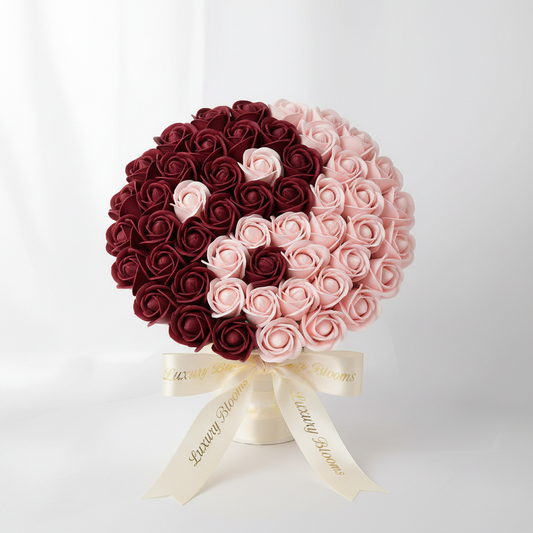 Buchet Yin & Yang Dulce Maria – Mini | trandafiri de săpun