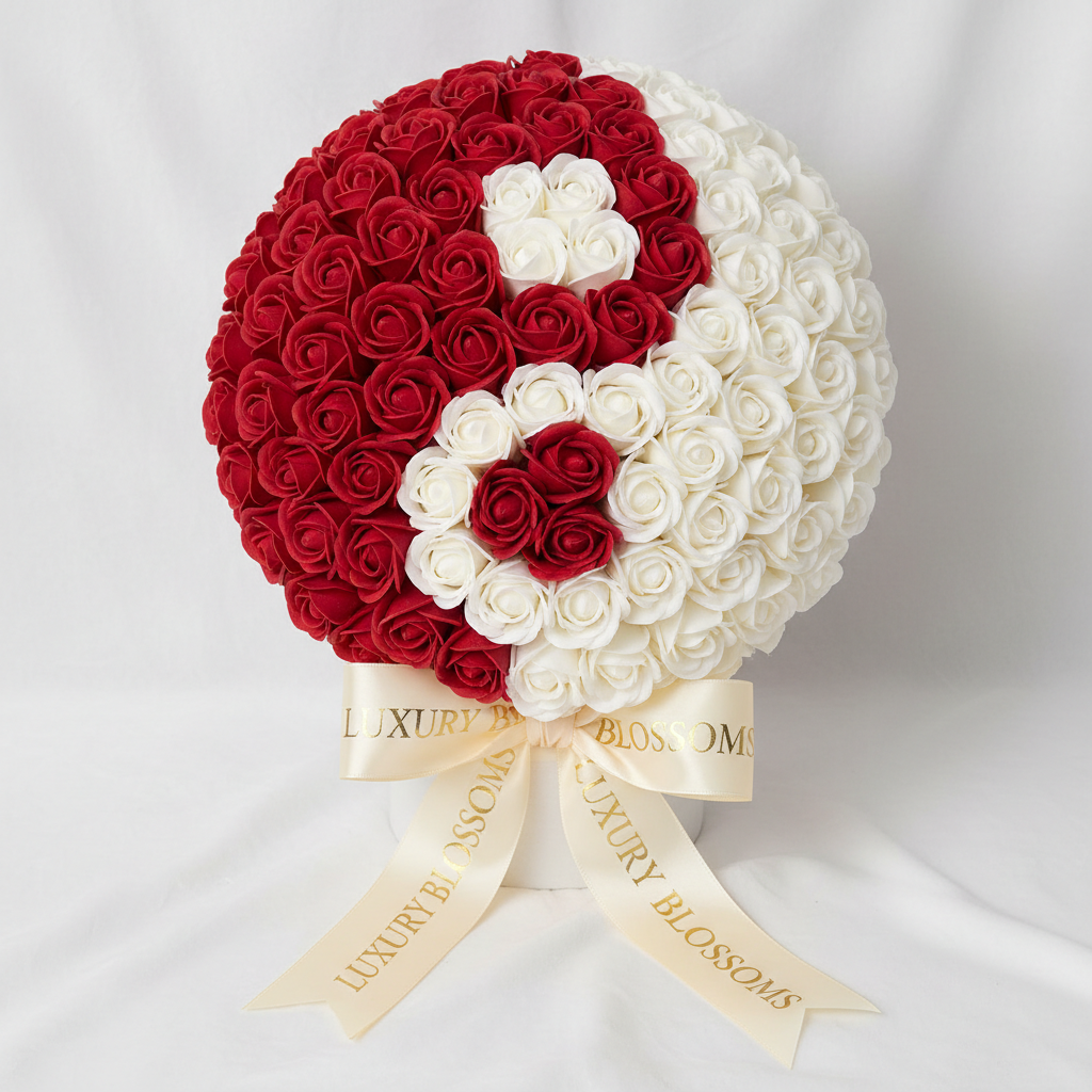 Buchet Yin & Yang Dulce Maria – Mini | trandafiri de săpun