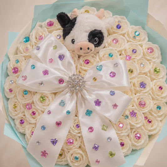 Buchet Candy Crystal cu Pluș